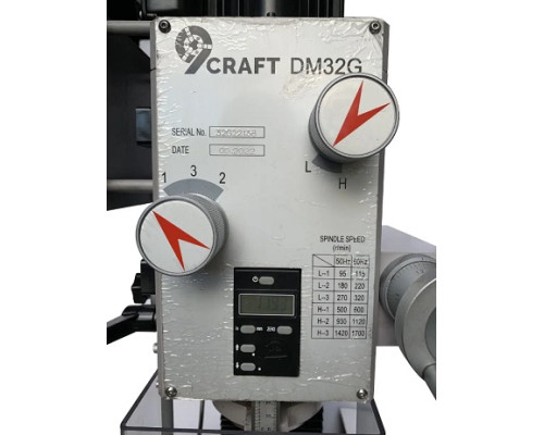 Купить Настольный сверлильно-фрезерный станок 9craft DM32G с механической коробкой передач.