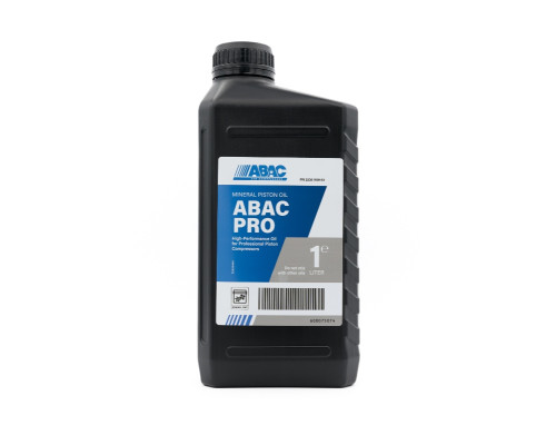 Купить Масло ABAC Pro Piston Oil минеральное для поршневых 1-ступенчатых компрессоров 1л