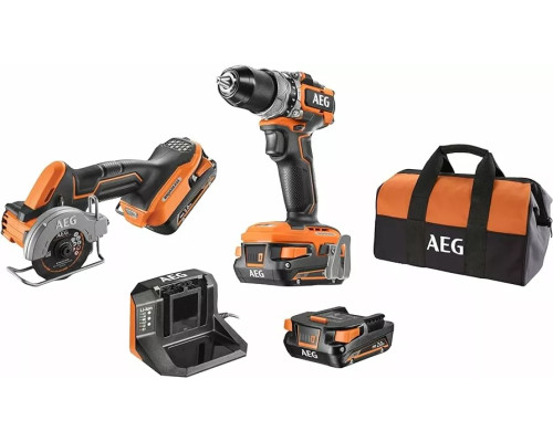 Купить Набор аккумуляторных инструментов AEG (JP18HLI-202B) (4935480977)