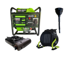 Инверторный генератор Bass Polska 5047LX + газовая плитка Orcamp CK-505 + электрический обогреватель Gardyer HE2000