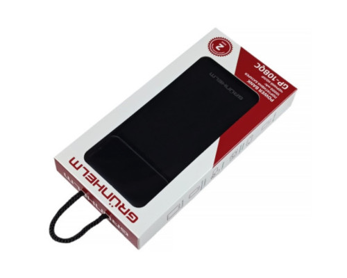 Купить Портативный Power Bank GRUNHELM GP-10BQC 10.000 mAh. черный быстрая зарядка 22.5W