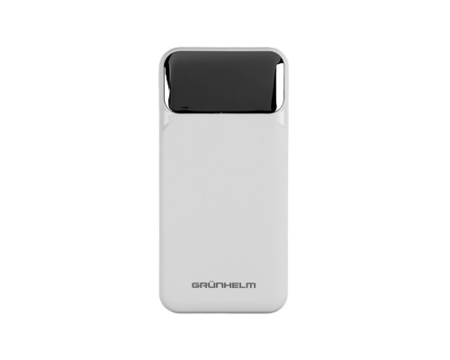 Купить Портативный Power Bank GRUNHELM GP-10WQC 10.000 mAh. белый быстрая зарядка 22.5W