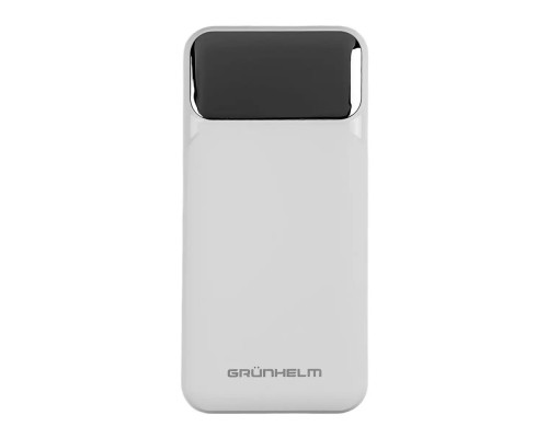 Купить Портативный Power Bank GRUNHELM GP-20WQC 20000 mAh белый быстрая зарядка 22.5W