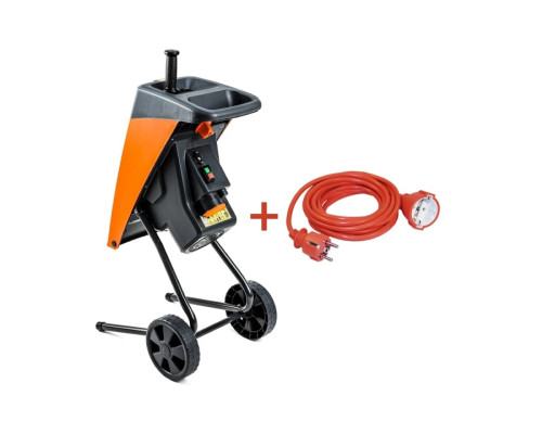 Купити Садовий подрібнювач GTM DS2500/40, ножевой механизм + Подовжувач GTM 10 м (83870)