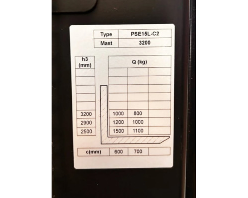 Купить Штабелер электрический GTM PSE15L-C2 3200 (92406)