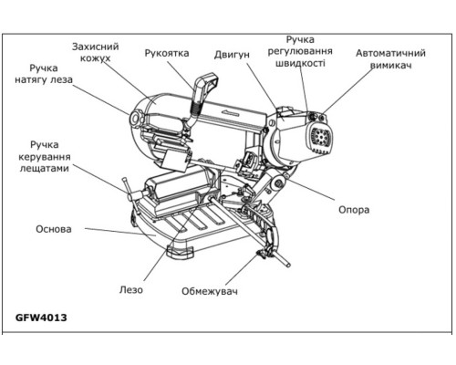 Купить Ленточнопильный станок GTM GFW 4013 для металла (GFW 4013)