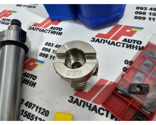 Купить Фреза торцевая BAP 400R 50-22 с пластинами 10шт + хвостовик MTB4-FMB22
