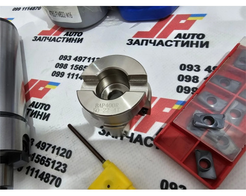 Купить Фреза торцевая BAP 400R 50-22 с пластинами 10шт + хвостовик MTB5-FMB22
