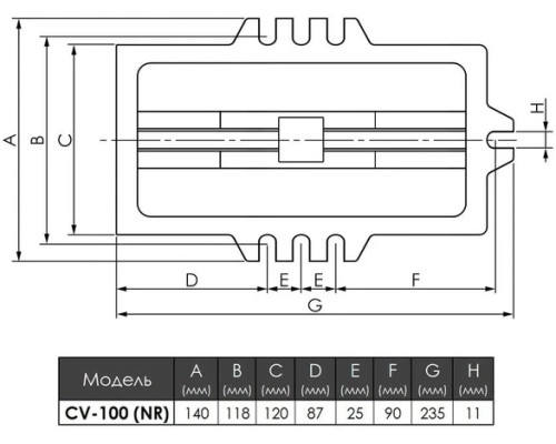 Купить Тиски станочные крестовые координатные CV-100 неповоротные тип 3458
