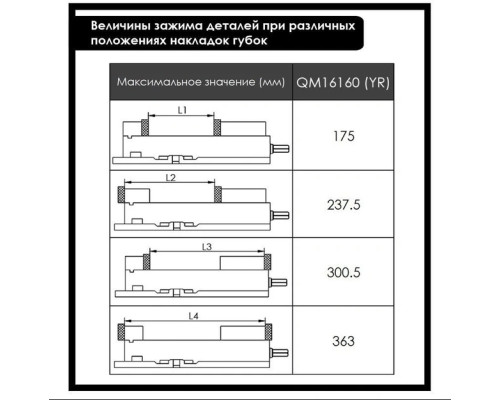 Купить Тиски станочные прецизионные QM16160 поворотные тип 3418