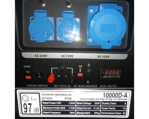 Купить Генератор бензиновый LONCIN LC 8000 D-AS