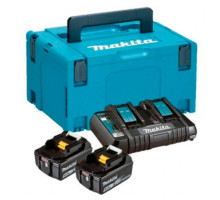 Набор аккумуляторов Makita Li-ion LXT 2 акб BL1850B, з/п DC18RD, кейс Makpac 3