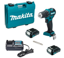 Аккумуляторная дрель-шуруповерт Makita DF332DWYE, 2 акб BL1016B, ж/п DC10WD, чемодан