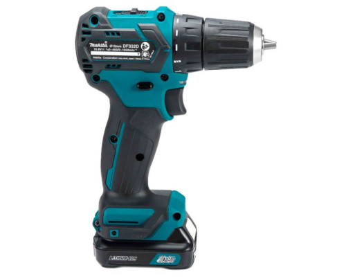 Купить Аккумуляторная дрель-шуруповерт Makita DF332DWYE, 2 акб BL1016B, ж/п DC10WD, чемодан