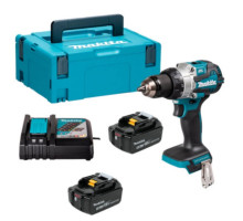 Аккумуляторная ударная дрель-шуруповерт Makita DHP489RTJ, 2 акб BL1850B, з/п DC18RC, кейс Makpac 2