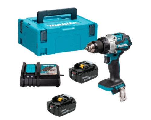 Купить Аккумуляторная ударная дрель-шуруповерт Makita DHP489RTJ, 2 акб BL1850B, з/п DC18RC, кейс Makpac 2