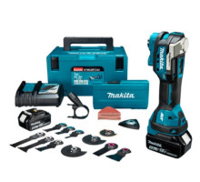 Аккумуляторный мультифункциональный инструмент Makita DTM52RTJX2, 2 акб BL1850B, з/у DC18RC, кейс Makpac