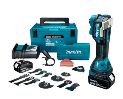 Купить Аккумуляторный мультифункциональный инструмент Makita DTM52RTJX2, 2 акб BL1850B, з/у DC18RC, кейс Makpac