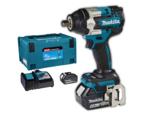 Купить Аккумуляторный ударный гайковерт Makita DTW701RTJ, 2 акб 18V 5Ah и ж/п DC18RC, в кейсе MakPac 3