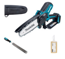Аккумуляторная цепная пила Makita DUC150Z, без аккумулятора и с/у, масло + напильник