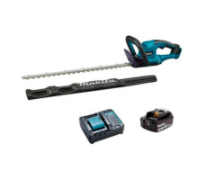 Аккумуляторный кусторез Makita LXT, 18В, 600 мм, аккумулятор 3Ач, зарядное устройство (DUH607F001)