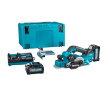 Аккумуляторный рубанок Makita XGT 40 V Max KP001GM201, 2 акб BL4040, з/п DC40RA, кейс Makpac 3