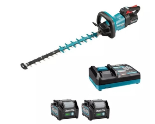 Купити Акумуляторний кущоріз Makita XGT 40 V Max, 600 мм, акумулятор 2.5 Аг 2 шт, зарядний пристрій (UH004GD201)