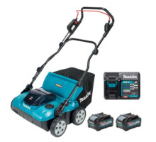 Аккумуляторный аэратор Makita XGT 40 V Max UV001GM201, 2 акб BL4040, з/п DC40RA, 2 насадки