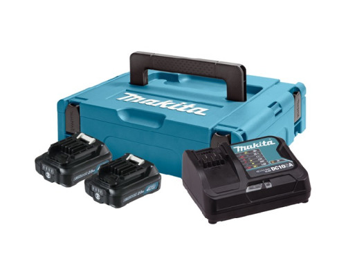 Купить Набор аккумуляторов и зарядное устройство Makita 197658-5, СXT BL1021B x 2шт + DC10SB, кейс