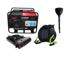 Бензиновый генератор MAST GROUP YH15000 + газовая плитка Orcamp CK-505 + электрический обогреватель Gardyer HE2000
