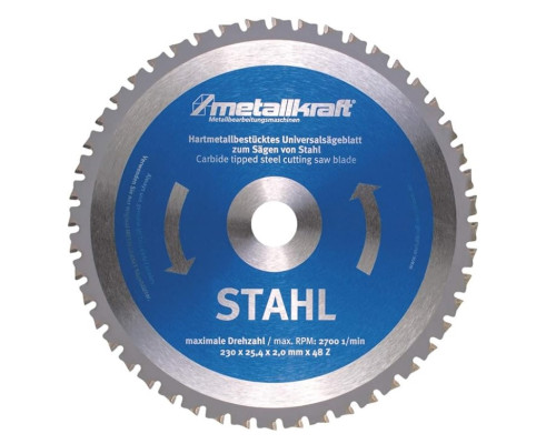Купить Диск пильный по металлу Metallkraft 230 x 2 x 25.4 мм Z48 (3850231)