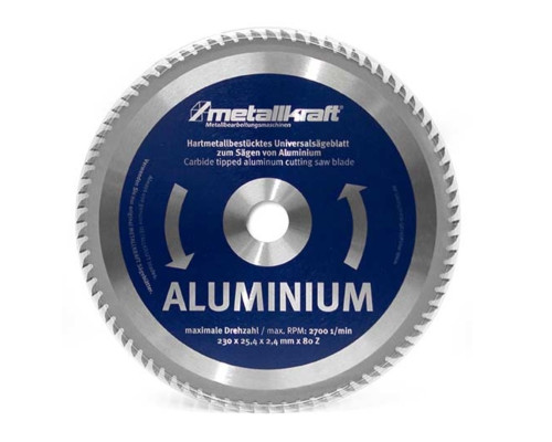 Купить Диск пильный по алюминию Metallkraft 230 x 2.4 x 25.4 мм (3850232)