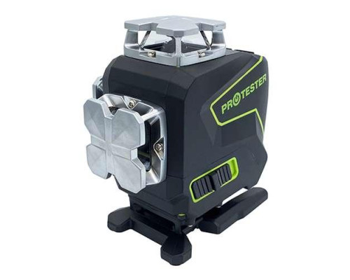 Купить Лазерный уровень PREMIUM, 4x360°(2xH360/2xV360, LCD-дисплей, Bluetooth, пульт ДУ - зеленый луч) PROTESTER LL516G