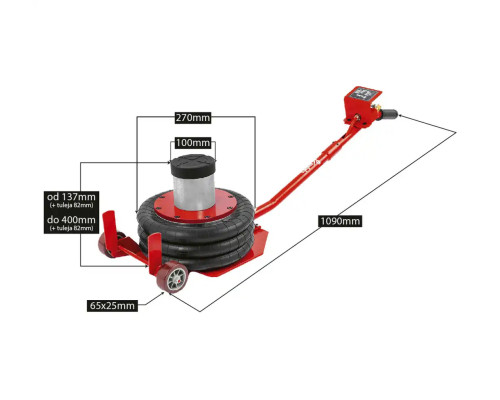 Купити Домкрат пневматичний REDATS 3T LS-230