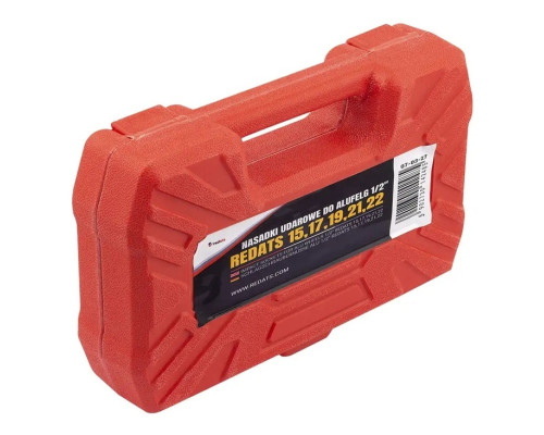 Купить Набор ударных головок ALU 1/2" REDATS 15,17,19,21,22