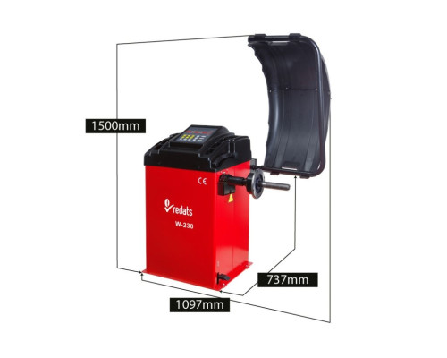 Купити Автоматичний балансувальний верстат REDATS W-230 (ALU3, 230 V, 10" - 24"+)