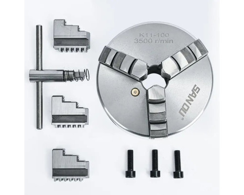 Купить Патрон токарный Sanou K11-100 3х кулачковый 100 мм