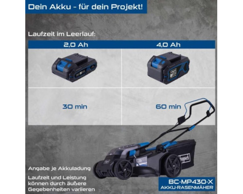 Купить Газонокосилка аккумуляторная Scheppach MP470-X SET XL2x2 (5911417400)