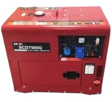 Генератор дизельний  SENCI SCD 7500Q max 5.5 кВт у шумозахисному кожусі