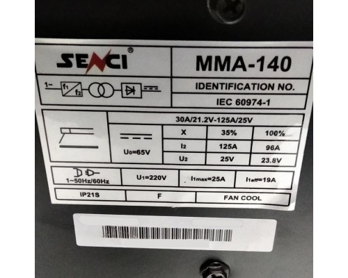 Купить Сварочный аппарат SENCI IGBT MMA-140 инвертор