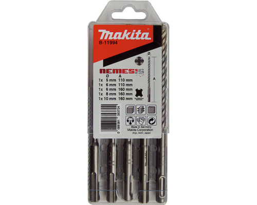 Купити Набір бурів по залізобетону Makita SDS-Plus Nemesis (5 шт.) B-11994