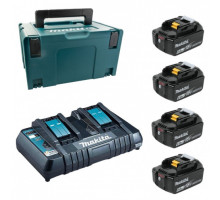 Набор аккумуляторов Makita LXT BL1860Bx4, DC18RD 198091-4