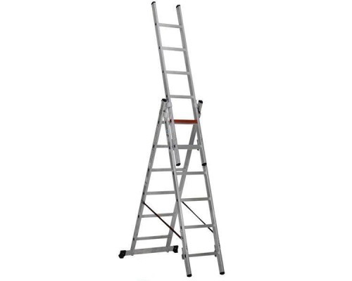 Купить Трехсекционная алюминиевая лестница VIRASTAR 3x6 ступеней (TS6160)