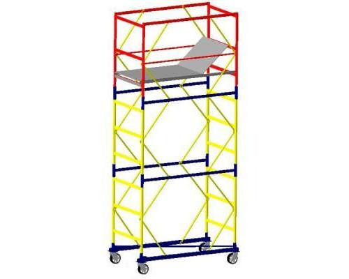 Купити Вишка-туру VIRASTAR «КОМПАКТ-М» VIRASTAR 1,7х0,8 м (2+1) VST170821L полегшена база
