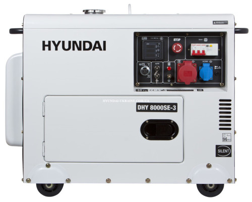 Купити Дизельний генератор дизельний Hyundai DHY 8000SE-3