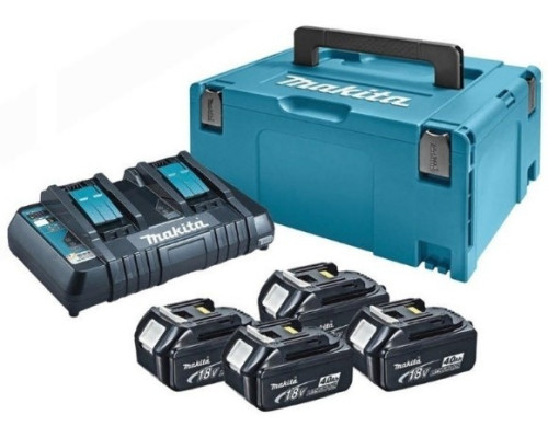 Купити Набір акумуляторів Makita LXT BL1840x4, DC18RD 197156-9