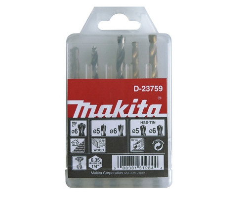 Купить Комбинированный набор сверл Makita (5 шт.) D-23759