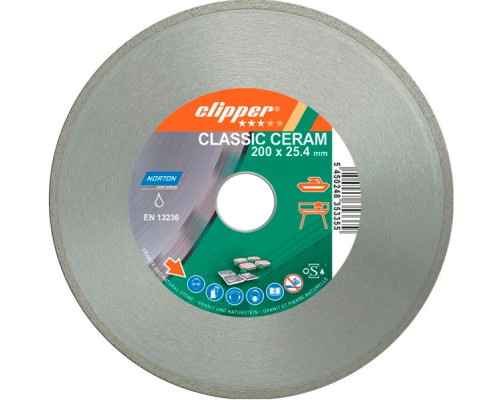 Купить Диск алмазный по керамике Norton Clipper CLIPPER CLA CERAM 200x30/25,4 мм 70V023