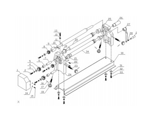Купить Настольные вальцы Metallkraft RBM 610-8 (3780618)