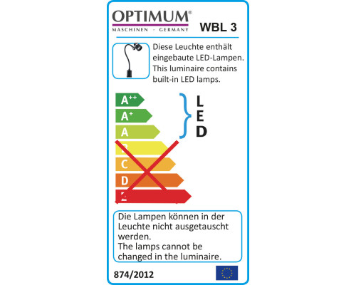 Купить Светодиодный станочный светильник Optimum WBL 3 (3351062)